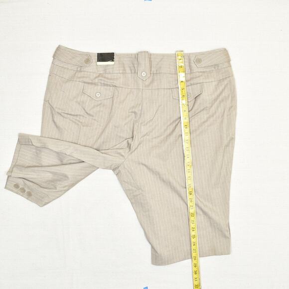 NEW Lane Bryant Women's Bermuda Shorts Striped Polyester Brown Plus Size 28 - Picture 5 of 8